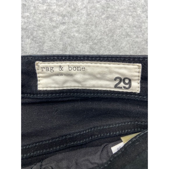Rag & Bone Womens Jeans 29x25 Nina‎ High Rise Ankle Skinny Black  Stretch Tag 29 - Picture 3 of 15